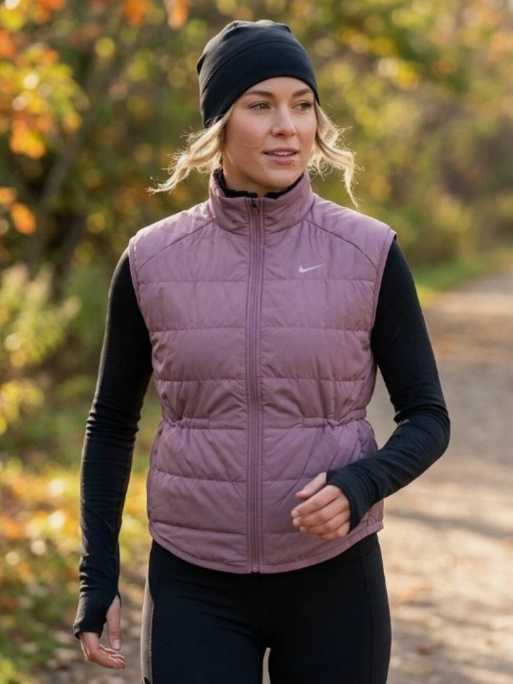 Nike Therma-FIT Running Vest Puffer Plum Dust Women's Size XL New with no Tag
